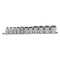 Produktbild: BGS-9110 Steckschlüssel-Einsatz-Set, 10 (3/8), 6-kant, in ZOLL, 5/16 - 7/8 mm, 1