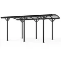 Produktbild: Design Carport Falo - 505 X 300 Cm Anthrazit Farbe Anthrazit Garage Einzelcarport Unterstand Aluminium - Home Deluxe