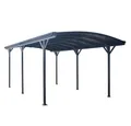 Produktbild: HOME DELUXE Einzelcarport Carport FALO, 240 cm Einfahrtshöhe, (inkl. Regenrinnen & Doppelstegplatten), UV-Schutz, Korrosionsbeständig I Aluminium Überdachung für Autos