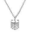 Produktbild: d'origine Deutschland Adler Kette Herren – Bundesadler Wappen mit Panzerkette (Miami Cuban) in Silber (Edelstahl)