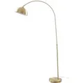 Produktbild: Lindby Stehlampe Bogenleuchte Lennart 4018248 Modern in Gold Messing aus Metall 1-flammig E27 Wohnzimmerleuchte