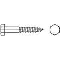 Produktbild: DIN 571 Sechskant-Holzschraube 10x100 Stahl galvanisch verzinkt