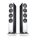 Produktbild: Teufel DEFINION 3 HiFi Standautsprecher Paar - High-End-Stereo-Lautsprecher in 3-Wege-Technologie mit präziser Wiedergabe und sauberem Bass, Dynamik und definiertem Tiefbass - weiß/schwarz