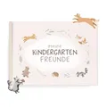 Produktbild: mintkind® Freundebuch Kindergarten – Freundschaftsbuch Waldtiere Aquarell mit 80 Seiten zum Ausfüllen – Für Jungen und Mädchen – Meine Kindergartenfreunde Buch