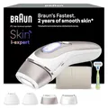 Produktbild: Braun Smart IPL 7 Skin i·expert – IPL Geräte Haarentfernung, Dauerhafte und Schmerzfreie Haarentfernung für Zuhause – inkl. Gratis App, Etui, Venus Rasierer, 4 smarte Aufsätze – PL7387, Weiß/Rosegold