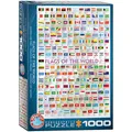 Produktbild: EuroGraphics EG60000128 Puzzle Flaggen der Welt mehrfarbig