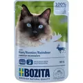 Produktbild: Bozita Pouch Häppchen in Soße mit Rentier | 12 x 85g Katzenfutter nass