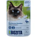 Produktbild: Bozita Pouch Häppchen in Soße mit Rentier | 12 x 85g Katzenfutter nass