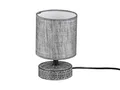 Produktbild: Reality Leuchten Tischleuchte Marie R50980111, Keramik Grau, Stoffschirm Grau, exkl. 1x E14