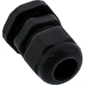 Produktbild: InLine® Kabeldurchführung PG 7 Nylon IP68 3,5-6mm, schwarz, 10 Stück