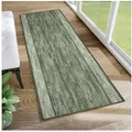 Produktbild: Tapiso Läufer Anti Rutsch, rechteckig, Höhe: 6 mm, Rutschfest Brücke Flur Küche Wohnzimmer Korridor Meterware grün 67 cm x 140 cm x 6 mm