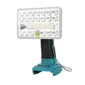 Produktbild: Arbeitsleuchte für Makita 18V Akku, 18W 2000LM LED Leuchte Strahler Tragbare Taschenlampe mit 5V 2.1A USB-Anschluss für Garage, Werkstatt, Camping oder Baustelle