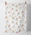 Produktbild: Geschirrtuch Küchentuch 70x50 cm Ambiente Rotkehlchen Vögel 100% Baumwolle