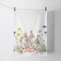 Produktbild: Ambiente Geschirrtuch Küchentuch 70x50 cm Ostern Osterhasen  - 100% Baumwolle