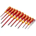 Produktbild: VEVOR isolierter Schraubenziehersatz 11-tlg. Profi elektrischer Schraubendrehersatz, isolierter Elektriker-Werkzeugsatz, mit magnetischen