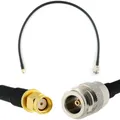 Produktbild: Rangeful RP-SMA Male to N Female 50cm Coaxial Cable??? HF240 (LMR240 equivalent) HF240-RPSM-NF-0.5 (HF240-RPSM-NF-0.5)