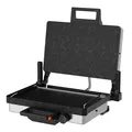 Produktbild: Roland Germany Multigrill Granit, 2000W Elektro-Kontaktgrill, Schwarz, 340x220mm Grillplatten, 5-Stufen Temperaturregelung, für Lahmacun, Fleisch, Toa