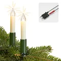 Produktbild: Lichterkette Made-in-Germany Weihnachtsbaum Kerzen Lichterkette innen mit Cli...