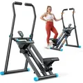 Produktbild: Merach - Klappbarer Stepper & Vertical Climber Heimtrainer – 3 Stufen & Höhenverstellbar, Lcd-display & Rutschfeste Pedale