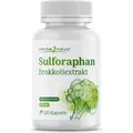 Produktbild: Sulforaphan Kapseln aus Brokkoli Extrakt - Hochdosiert - natürlich - 120 Brokkoli Kapseln - 100 mg Sulforaphan pro Tag aus Brokkoliblüten - Vegan...