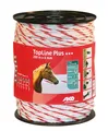 Produktbild: Kerbl AKO TopLine Plus TriCOND, weiß / rot, 6 mm, 200 m, Weidezaunseil 449532