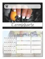 Produktbild: 100 Stück hochwertige Terminkarten Nagelstudio Maniküre Wellness (schwarz)