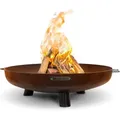 Produktbild: Moodz Feuerschale Moodz Feuerschale mit Griff und Füßen Cortenstahl, Cortenstahl bildet schützende Rostpatina Ø 80 cm