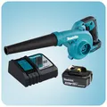 Produktbild: Makita Akku Gebläse DUB185 Z 58 mbar 18V mit Akku 3.0Ah und Ladegerät Laubsauger