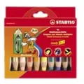 Produktbild: STABILO woody 3 in 1 - Farbstift - für Glas, Leder, Metall - gemischte Farben - 10 mm - 10 Stücke (Packung mit 5)