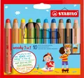 Produktbild: STABILO Buntstift STABILO Buntstifte woody 3in1 10er Set