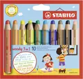 Produktbild: Multi-Talented Pencil - STABILO woody 3 in 1 - Pack of 10 - Assorted (US IMPORT)