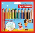 Produktbild: STABILO Woody 3 in 1 - Wachsmalkreide, Multitalent 10er Etui - NEU!!!
