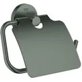 Produktbild: Grohe Essentials WC-Papierhalter 40367AL1 hard graphite gebürstet, mit Deckel, verdeckte Befestigung