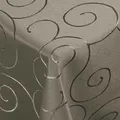Produktbild: Kringel/Circle Tafeldecke Form, Größe & Farbe wählbar- Eckig 90 x 90 cm - Grau Damast Tischdecke