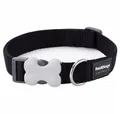 Produktbild: Red Dingo Hunde-Halsband Hundehalsband weich Schwarz (1,5 x 24-36 cm)