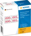 Produktbild: HERMA Nummernetik. doppelt selbstkl. 10x22 mm Aufdruck rot