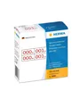 Produktbild: HERMA Nummernetiketten 0-999, doppelt, rot/schwarz, selbstklebend 10 x 22 mm
