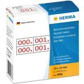 Produktbild: Herma Nummernetiketten 4886 10 x 22mm rot 2000