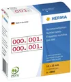 Produktbild: Herma 4886 4886 Nummernetiketten doppelt selbstklebend 10x22 mm Aufdruck rot