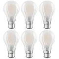 Produktbild: 6 x Osram LED Filament Leuchtmittel Birnen A60 7W = 60W B22d matt 806lm warmweiß