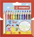 Produktbild: STABILO Buntstift Dreikant-Buntstift Trio® - dick, Kunststoffetui mit 12 Stiften