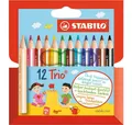Produktbild: STABILO Buntstift Farbstift dreikant Kurz- Dick 12Er-Etui 2051201