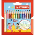 Produktbild: STABILO Trio® dick und kurz Buntstifte farbsortiert, 12 St.