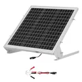 Produktbild: VEVOR 12V Monokristallines Solarpanel-Kit 20W, Batterieladegerät mit integriertem MPPT-Controller & verstellbarer Halterung, IP65 wasserdicht für Auto, Boot, Wohnmobil, Anhänger, Hausdach