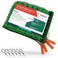Produktbild: Anhängernetz 1,6x3 [DEKRA Geprüft] inkl. 6X Expander Haken - Anhänger Netz mit Eckmarkierungen und Randverstärkung inkl. 6X Gummispanner mit Haken