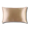 Produktbild: SLIP 22 Momme Seidenkissenbezug in 51 x 76cm - aus 100% Maulbeer Seide, mit Reißverschluss, atmungsaktiv, ideal für Allergiker, Karamell