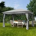 Produktbild: TOOLPORT Sunset 3x4 m Softtop Gartenpavillon, inkl. 4 Seitenteile, stone - (300042)