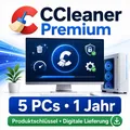 Produktbild: CCleaner Premium 2026, 5 PC / Geräte - 1 Jahr ( Recuva | Speccy | Kamo )