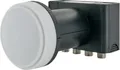 Produktbild: Schwaiger 714296 Universal-Quad-LNB (für 4 Teilnehmer, herausziehbare Wetterschutzabdeckung, hellgrau)