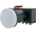 Produktbild: Test SEHR GUT Quad LNB 4fach digital HD 4K für 4 Teilnehmer mit Wetterschutz...
